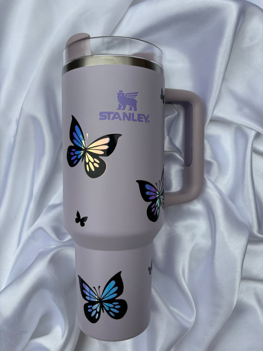 Butterfly Print Stanley Quencher H2.0 FlowState