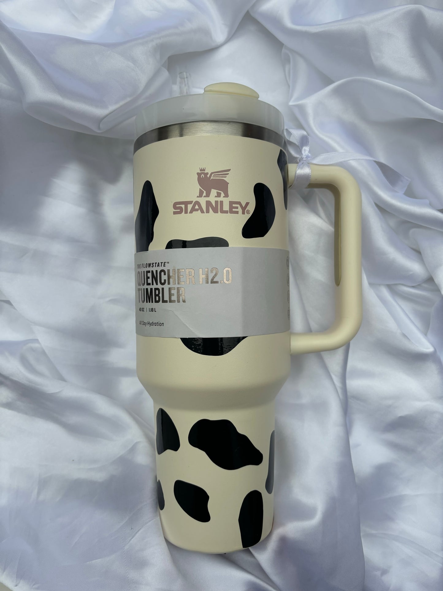 Cow Print Stanley Quencher H2.0 FlowState