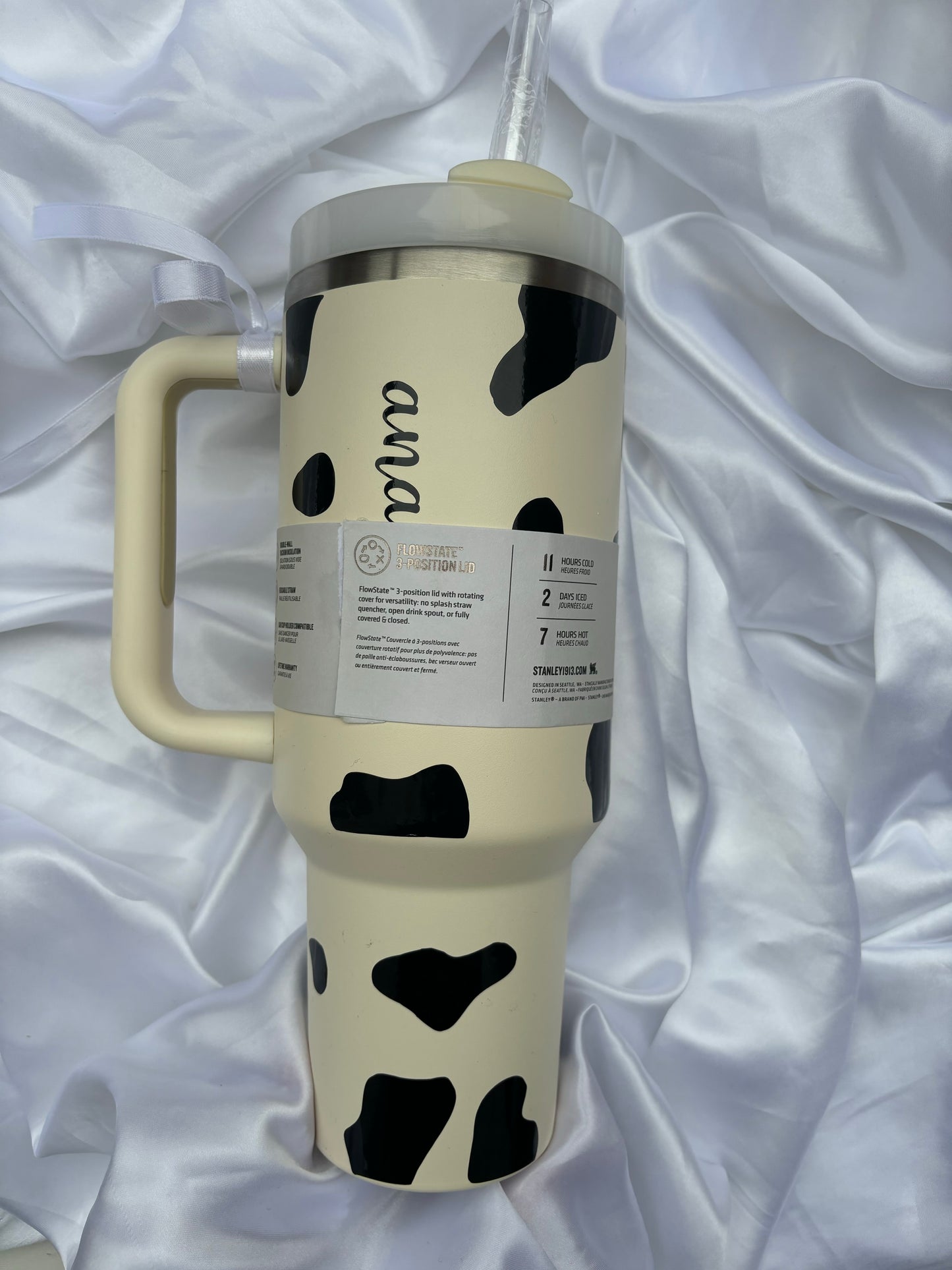 Cow Print Stanley Quencher H2.0 FlowState